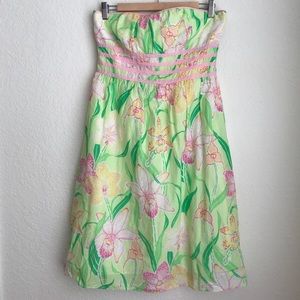 Lilly Pulitzer**Silk Strapless Dress